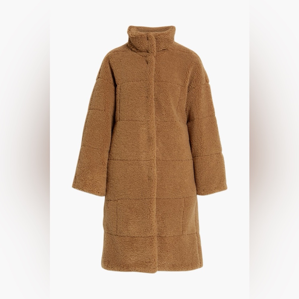 FRAME
Quilted teddy fleece coat NWOT